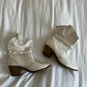 Amazon White Heeled Western Boots